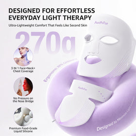 Aesthifae Red Light Therapy Mask side view showcasing silicone design