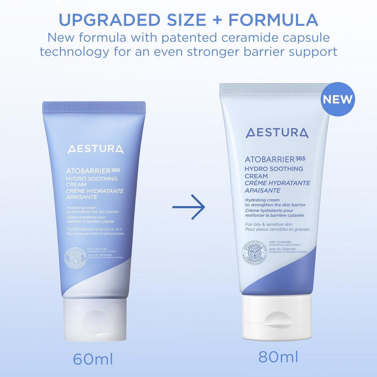 AESTURA ATOBARRIER365 Cooling Hydro Soothing Water Cream application on skin