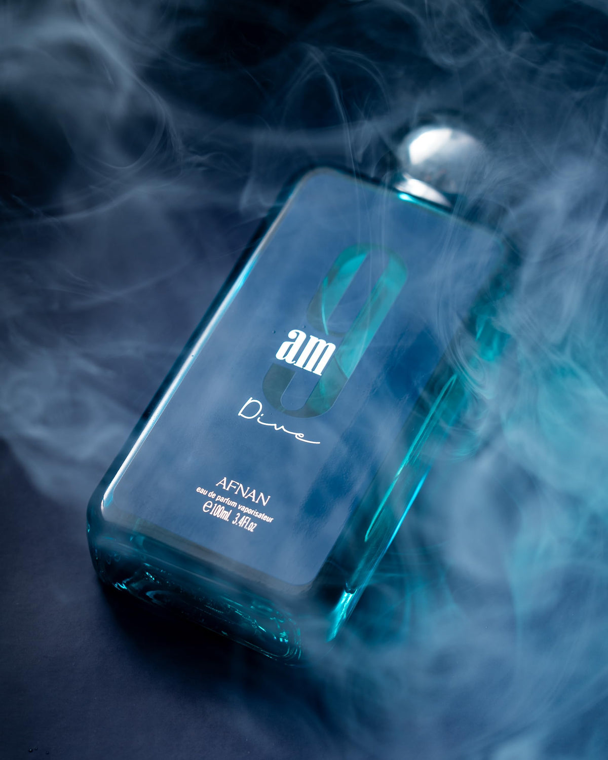 Afnan 9 AM Dive Eau De Parfum bottle top view