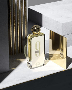 Afnan 9 AM Eau De Parfum bottle close-up