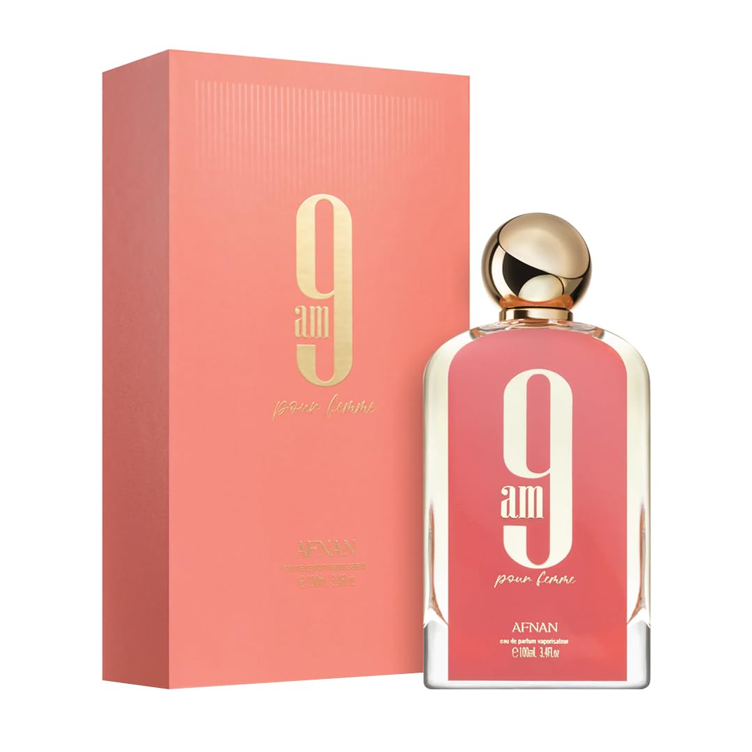 Afnan 9 AM Pour Femme Eau De Parfum packaging