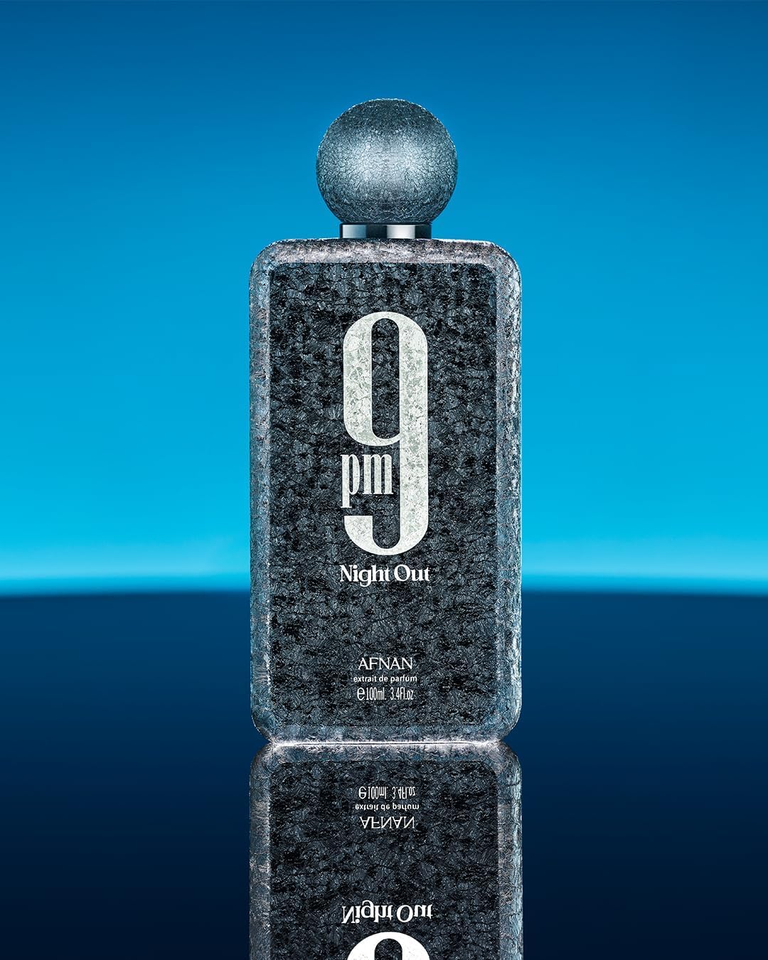 Afnan 9 PM Night Out packaging with bottle