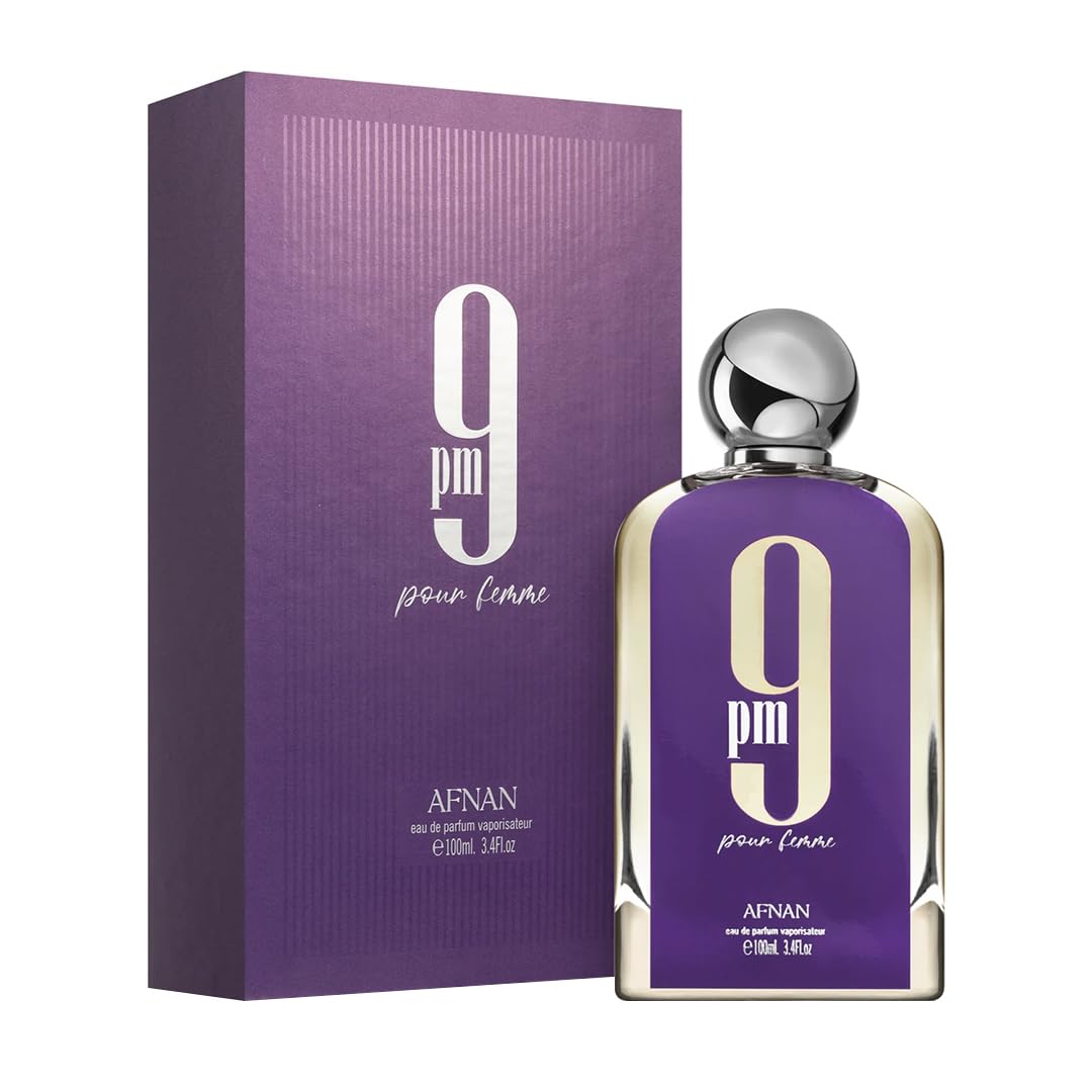 Afnan 9 PM Pour Femme Eau De Parfum packaging