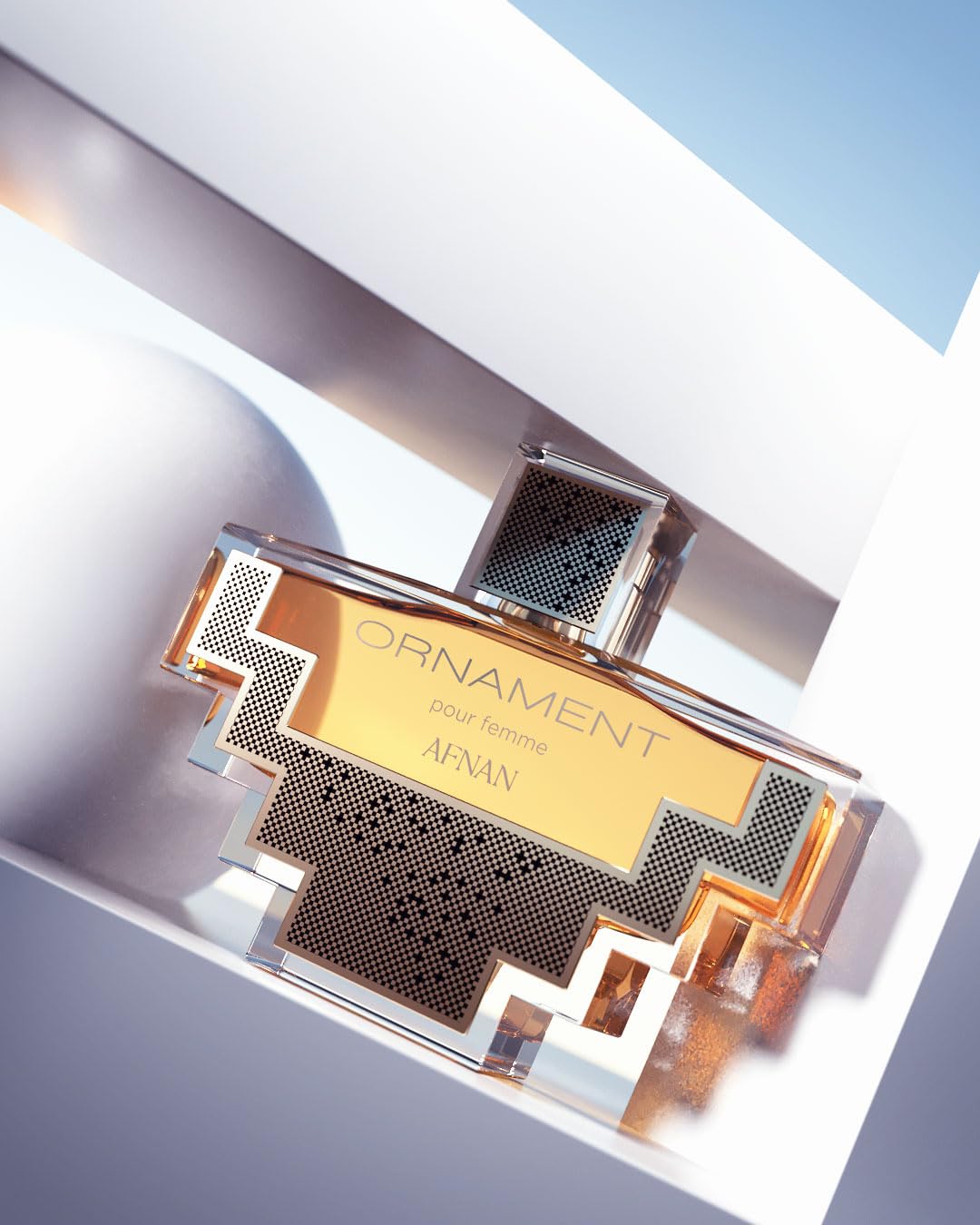 Afnan Ornament Pour Femme Eau De Parfum packaging with details