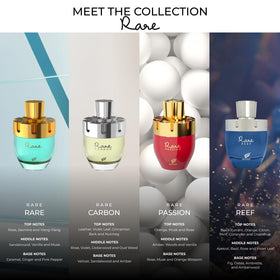 Afnan Rare Carbon Eau De Parfum in an elegant setting
