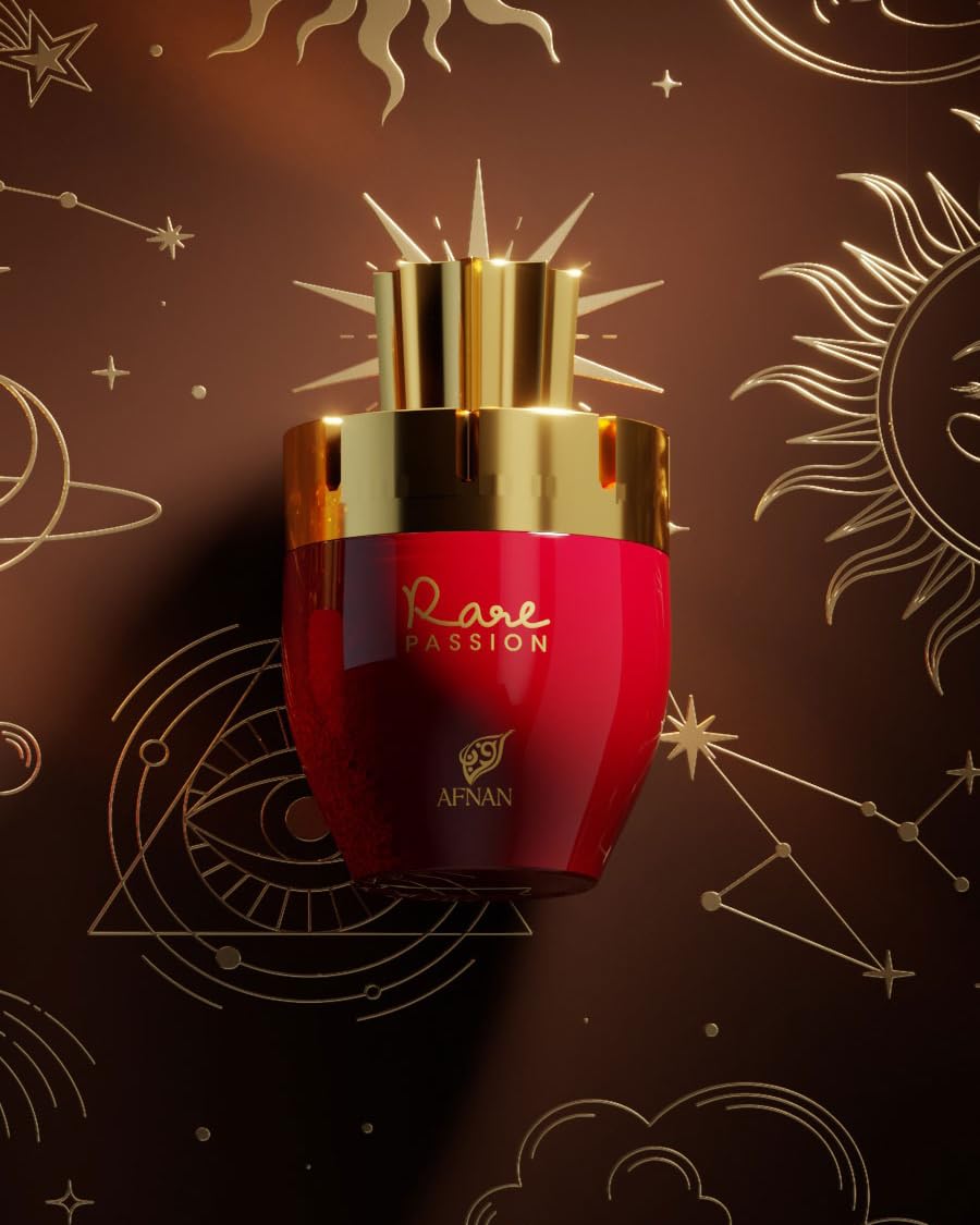 Afnan Rare Passion Women's Eau De Parfum bottle side view