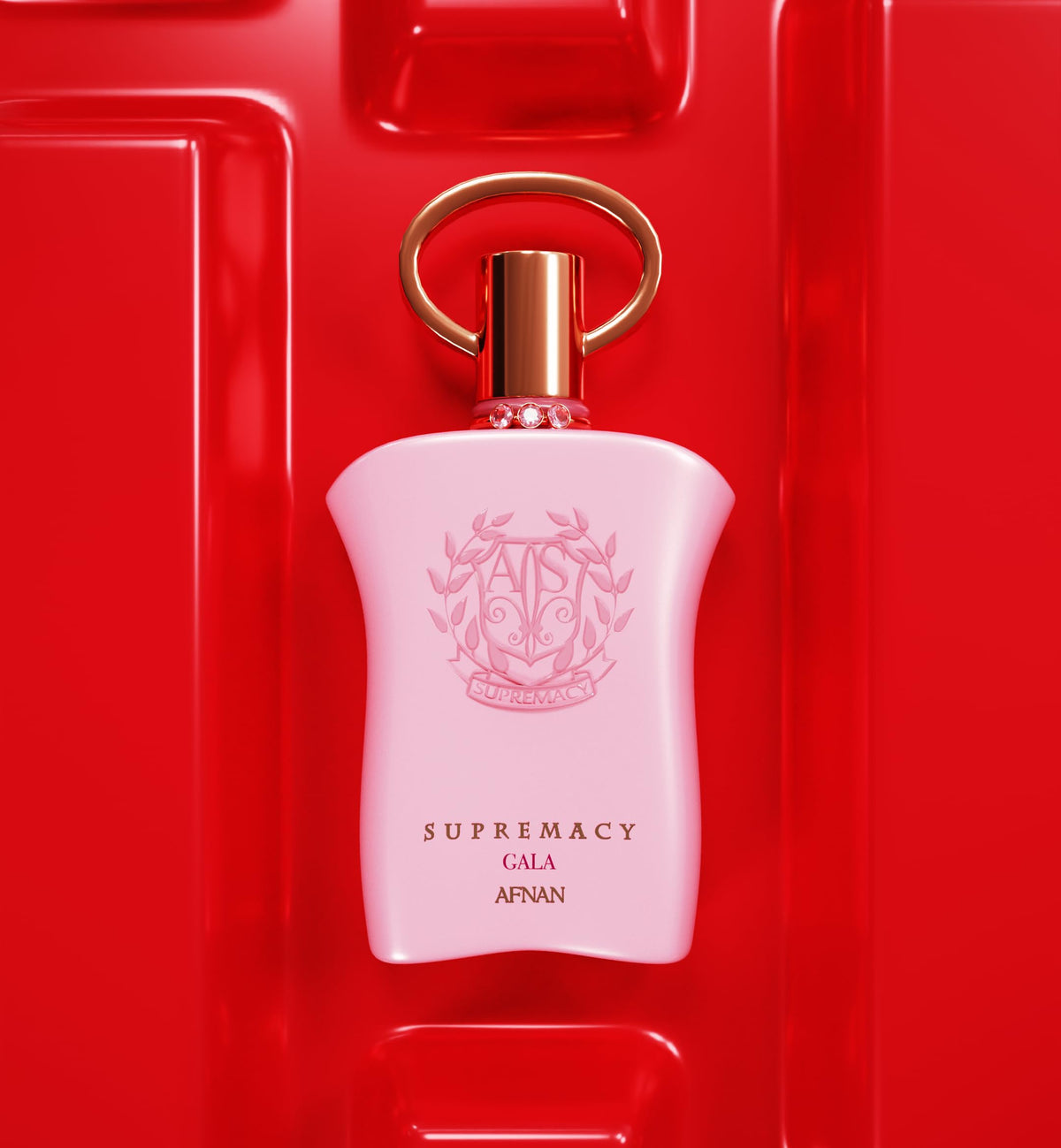 Afnan Supremacy Gala perfume bottle from the side