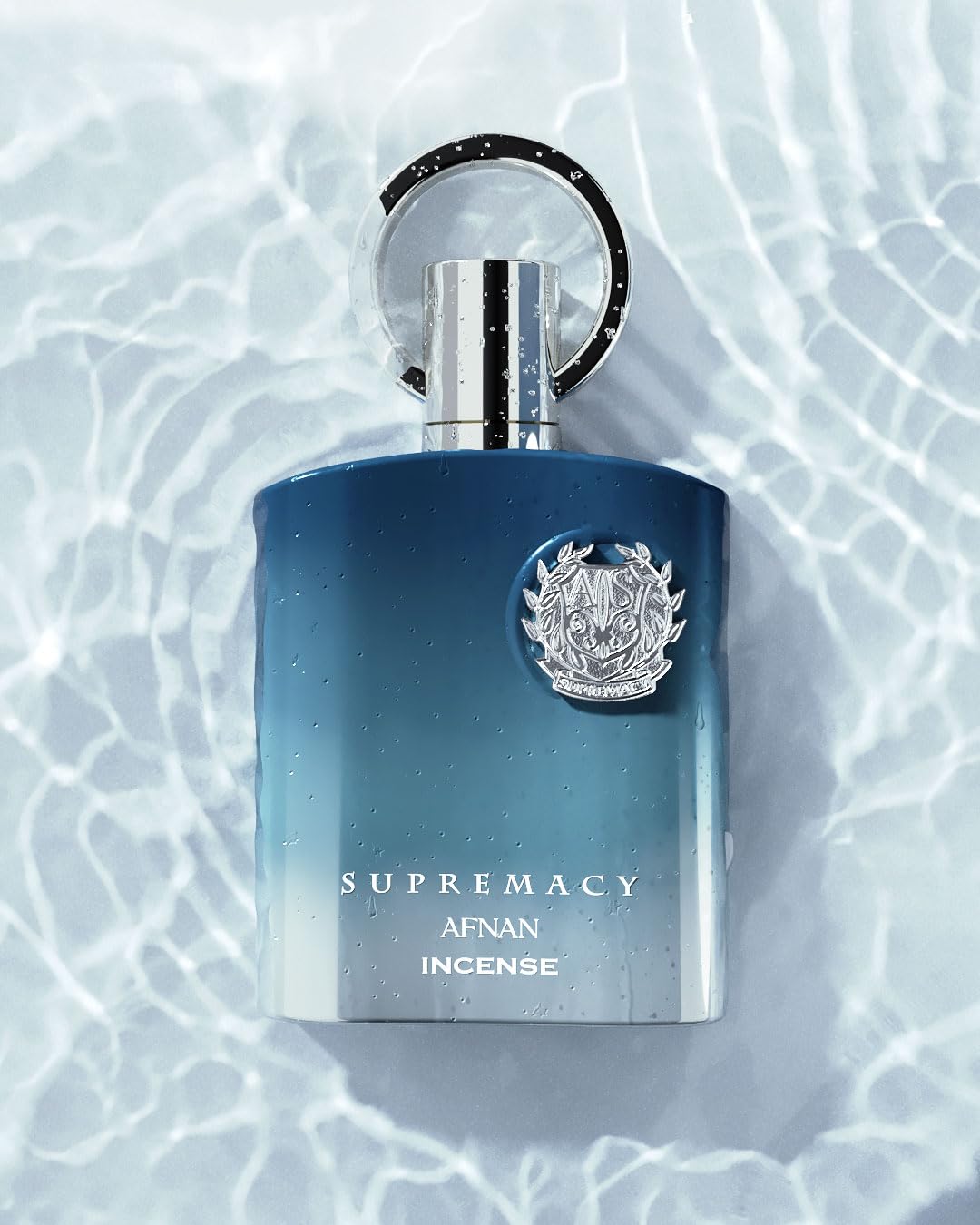 Afnan Supremacy Incense Eau De Parfum close-up of label