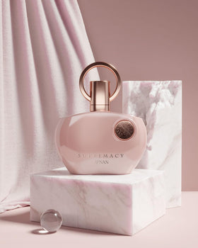 Afnan Supremacy Pink Eau De Parfum bottle close-up