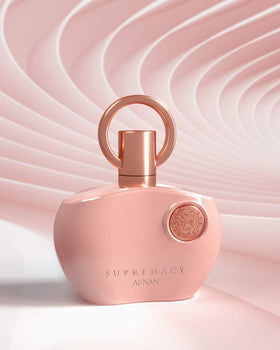 Afnan Supremacy Pink Eau De Parfum on vanity