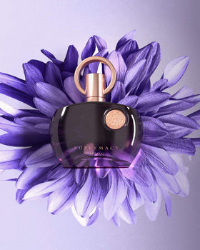 Afnan Supremacy Purple Eau De Parfum with flowers