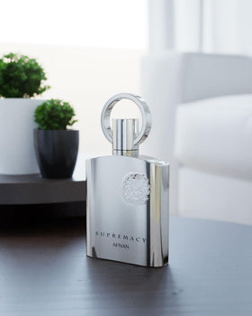 Afnan Supremacy Silver Eau de Parfum packaging box