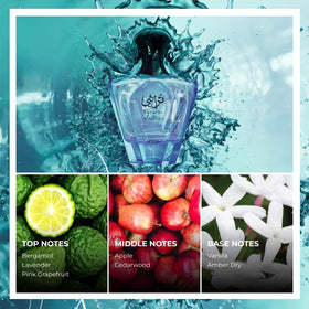 Afnan Turathi Electric Eau de Parfum close-up of the bottle