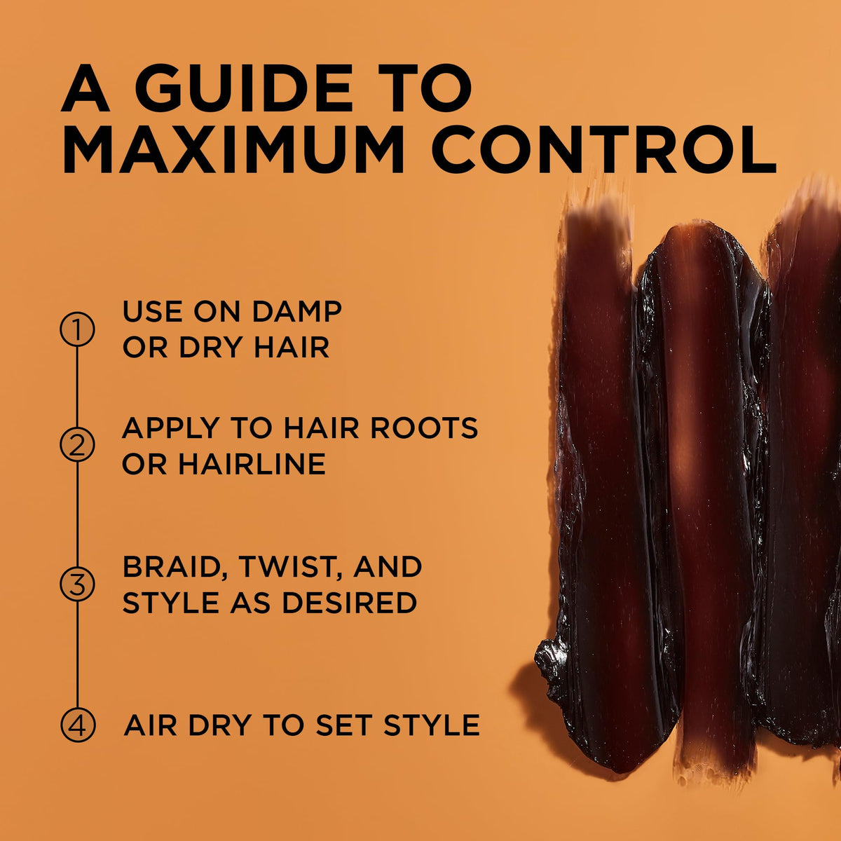 African Pride Black Castor Miracle Extra Hold Braid Gel with ingredients