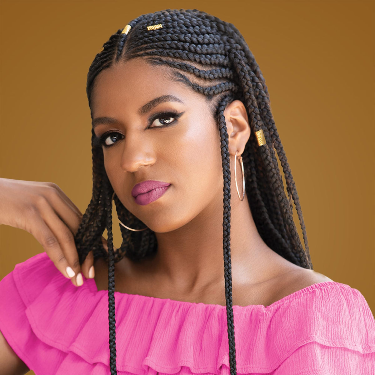 African Pride Black Castor Miracle Extra Hold Braid Gel with natural ingredients