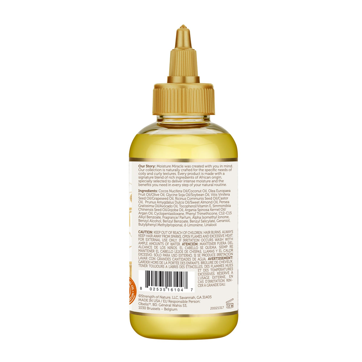 African Pride Moisture Miracle Hair Oils showing texture and consistency