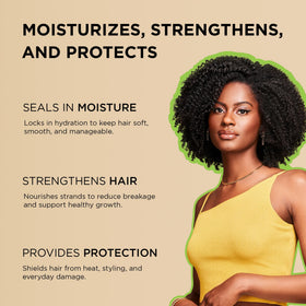 African Pride Moisture Miracle oils packaging with essential oil blend