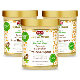 African Pride Moisture Miracle Pre-Shampoo Detangler 3 Pack front view
