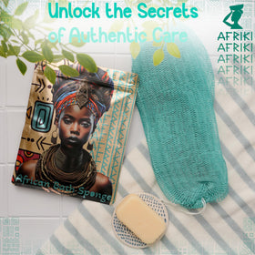 AFRIKI African Net Sponge packaging and details