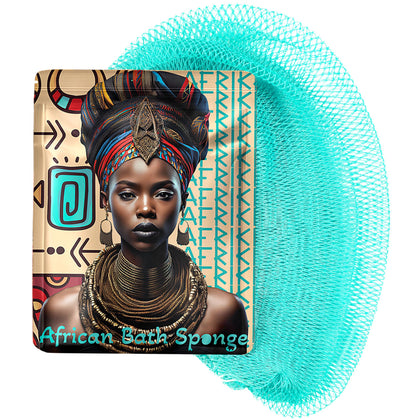 AFRIKI African Net Sponge turquoise colour front view
