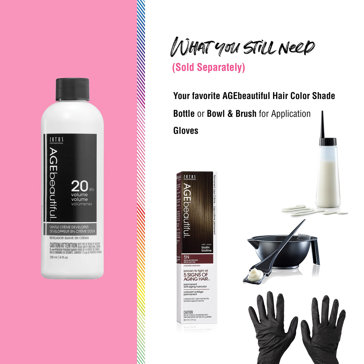 AGE beautiful 20 Volume Hair Developer with hair colour products