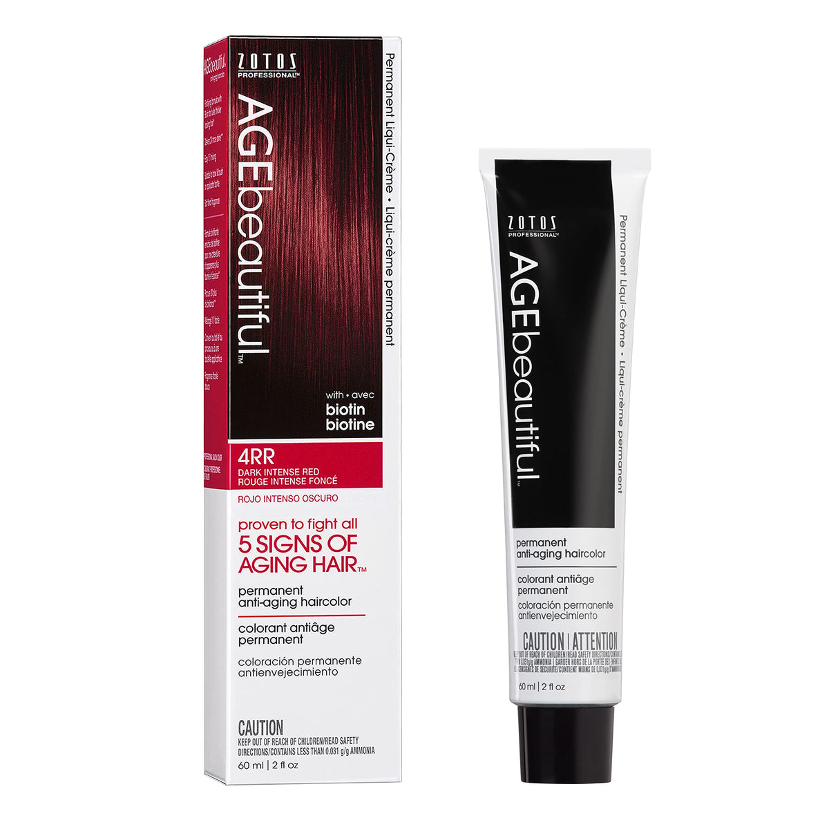 AGE beautiful Dark Intense Red Hair Dye box front view