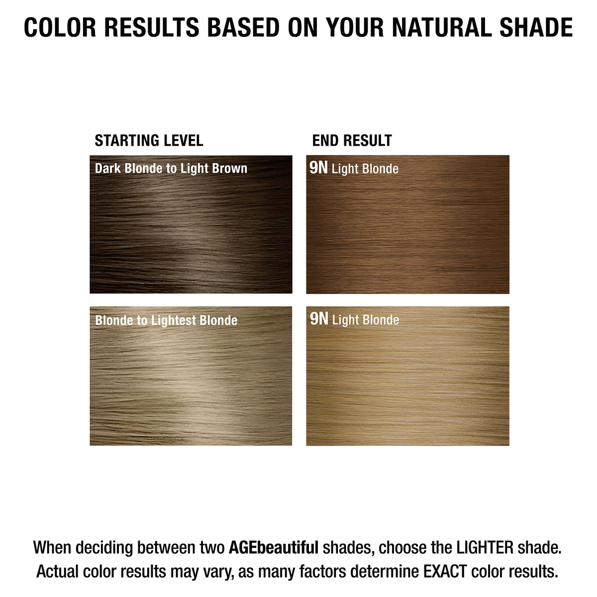 AGE beautiful hair dye application tools and instructions