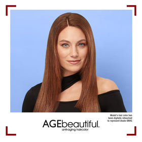 AGE beautiful hair dye in a bathroom setting