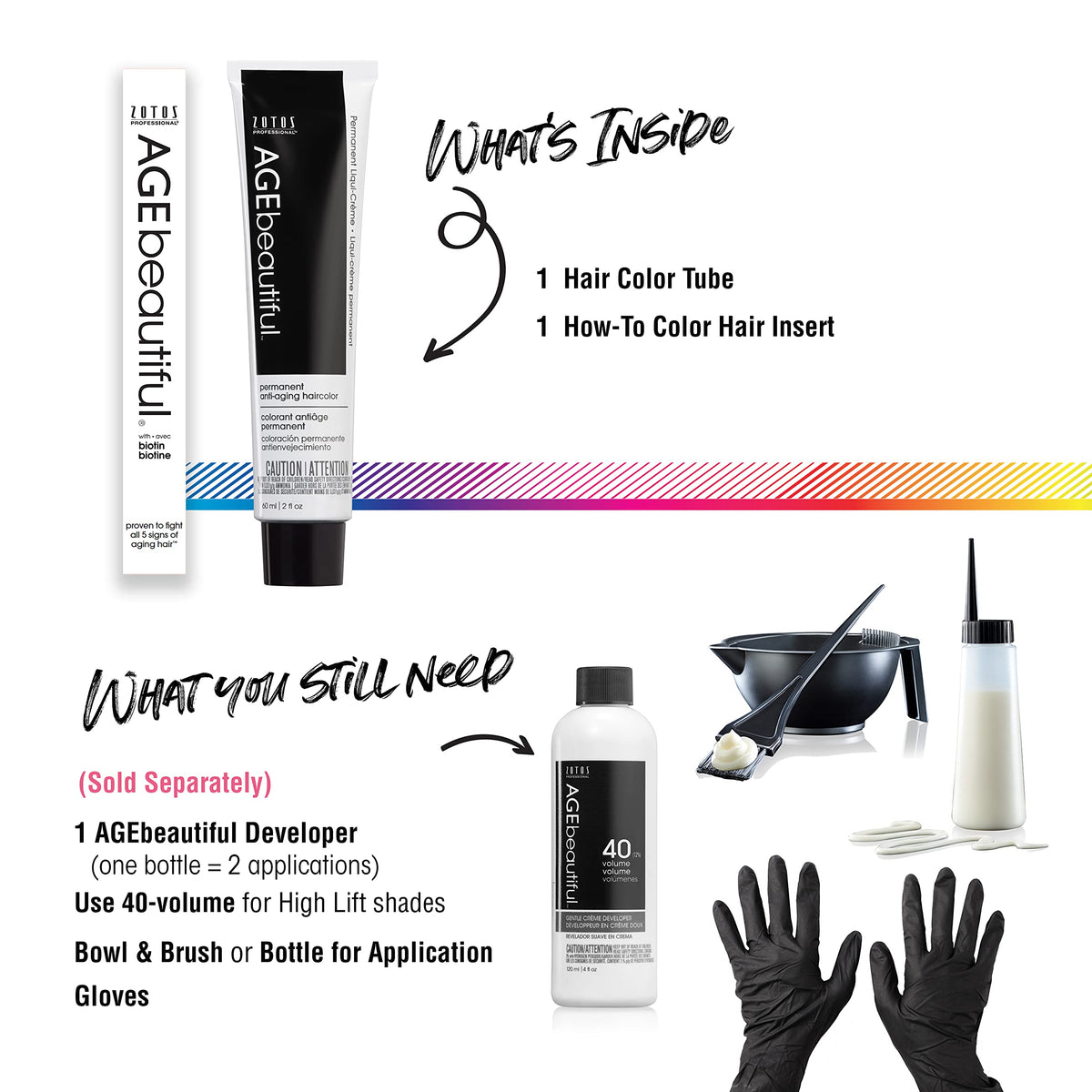 AGE beautiful hair dye ingredients list