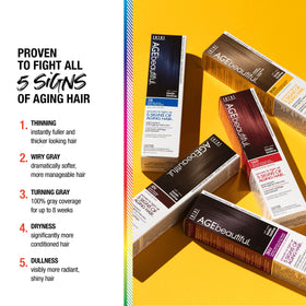 AGE beautiful hair dye mixed with developer