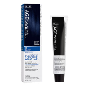 AGE beautiful Permanent Hair Dye 1B Blue Black front view