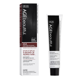 AGE beautiful Permanent Hair Dye 4AA Dark Double Ash Brown packaging front view