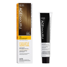 AGE beautiful Permanent Hair Dye 7G Dark Golden Blonde packaging front view