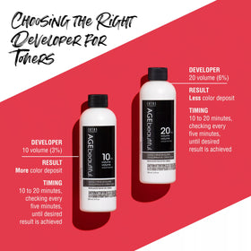 AgeBeautiful 10 Volume Gentle Crème Developer mixing process
