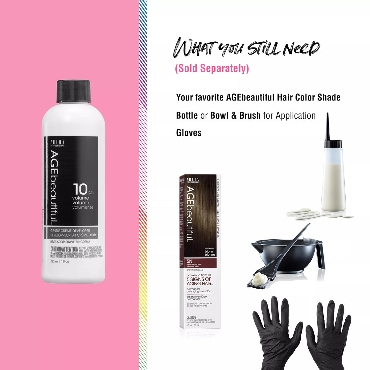 AgeBeautiful 10 Volume Gentle Crème Developer packaging