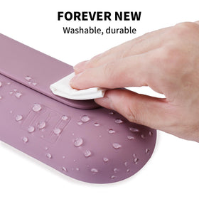 AGIKET Soft Silicone Makeup Brush Holder front view with clean design