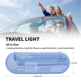 AGIKET Soft Silicone Makeup Brush Holder in travel bag