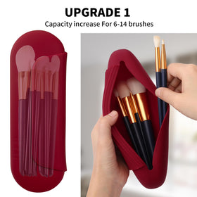 AGIKET Soft Silicone Makeup Brush Holder showcasing magnetic clasp