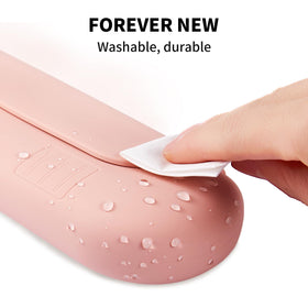 AGIKET Soft Silicone Makeup Brush Holder showing multiple colour options