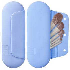AGIKET Soft Silicone Makeup Brush Holder with soap and water for cleaning