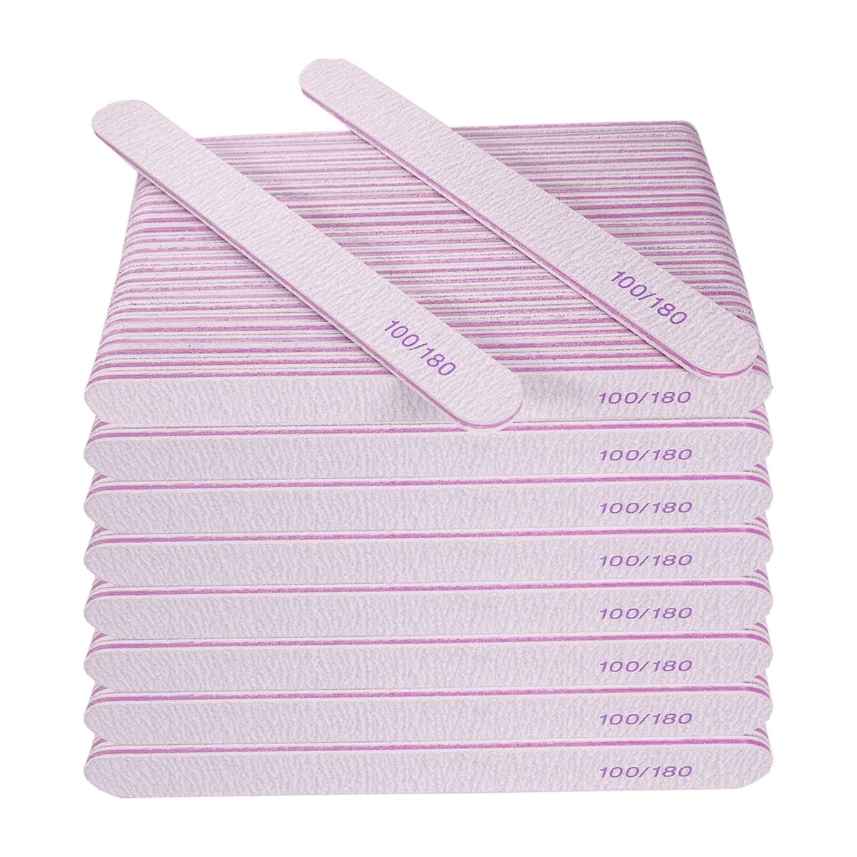 AhaTopia Nail File Set 200 Pcs gray emery boards front view