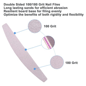 AhaTopia nail file showing double-sided grit