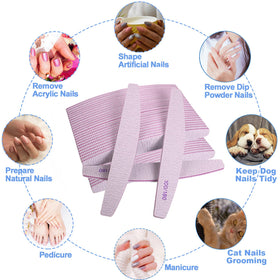 AhaTopia nail files alongside other nail care tools