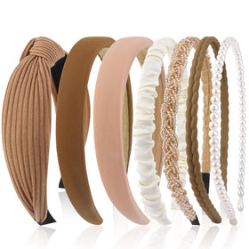 AHONEY 7 Pack Headbands assorted styles front view