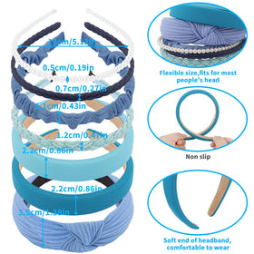 AHONEY blue headbands in packaging