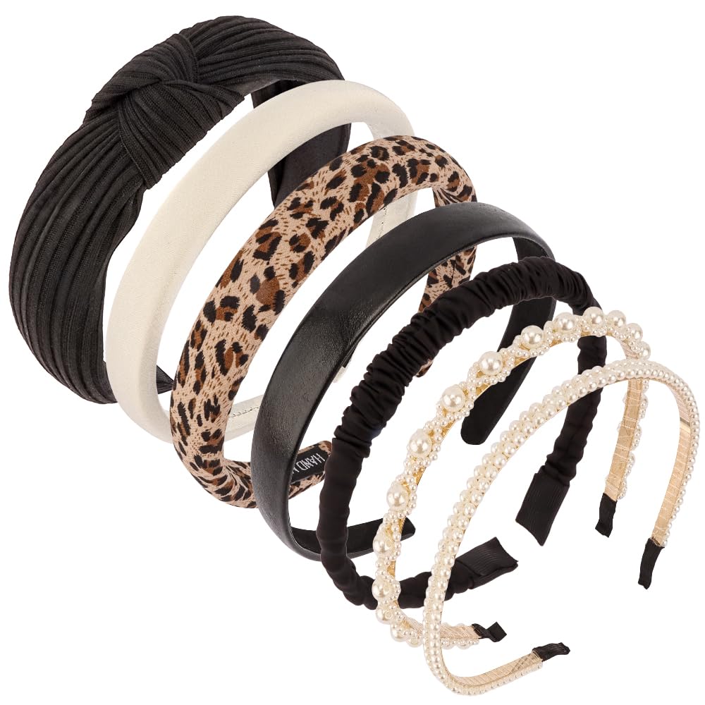 AHONEY knotted headband in solid black