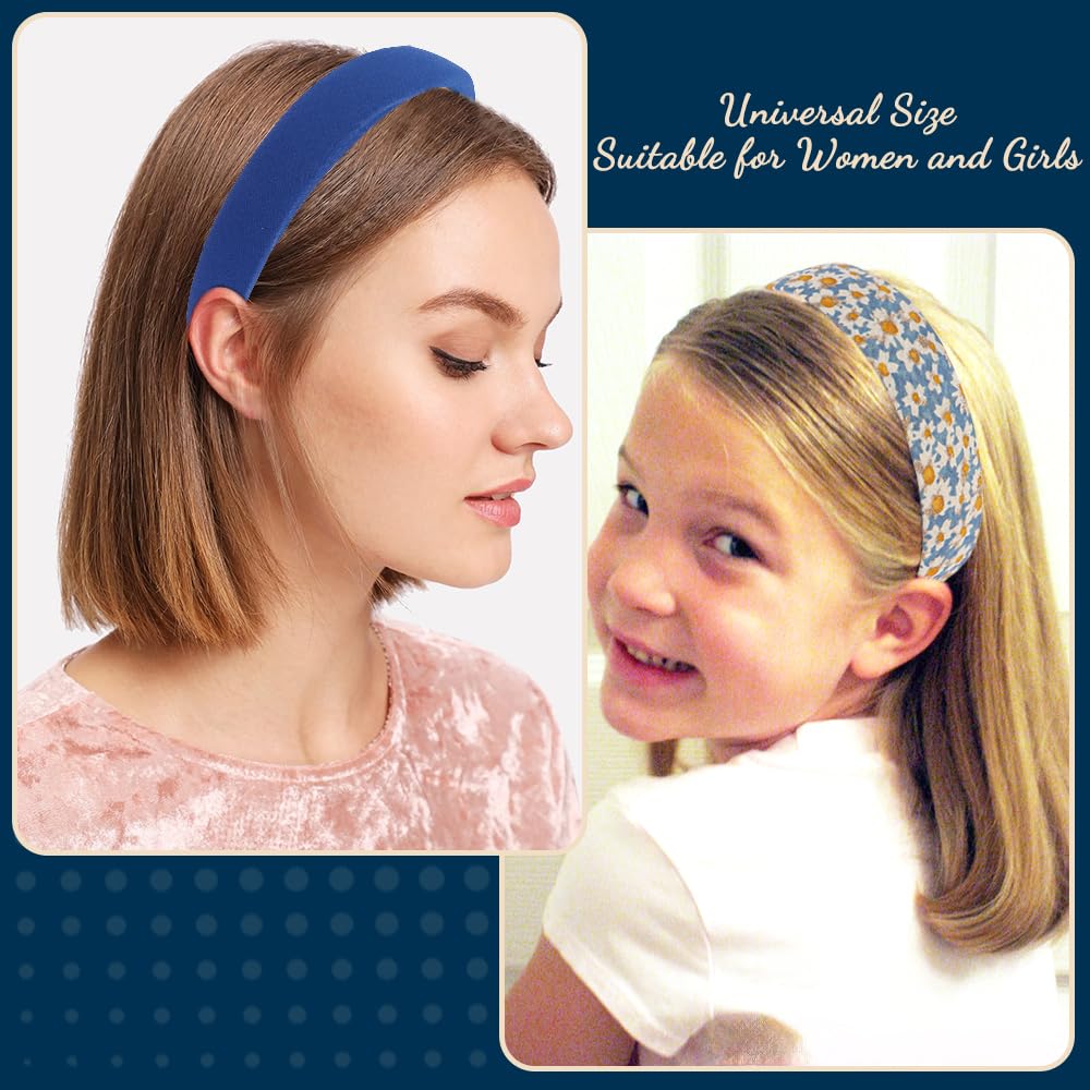 AHONEY pearl navy blue headband detail