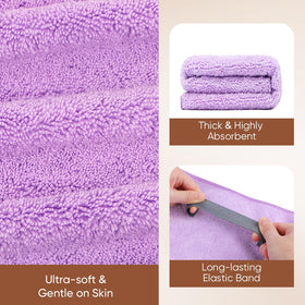 AIDEA Hair Towel Wrap folded compactly for travel
