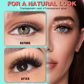 AILAISHI self adhesive lashes displayed in packaging