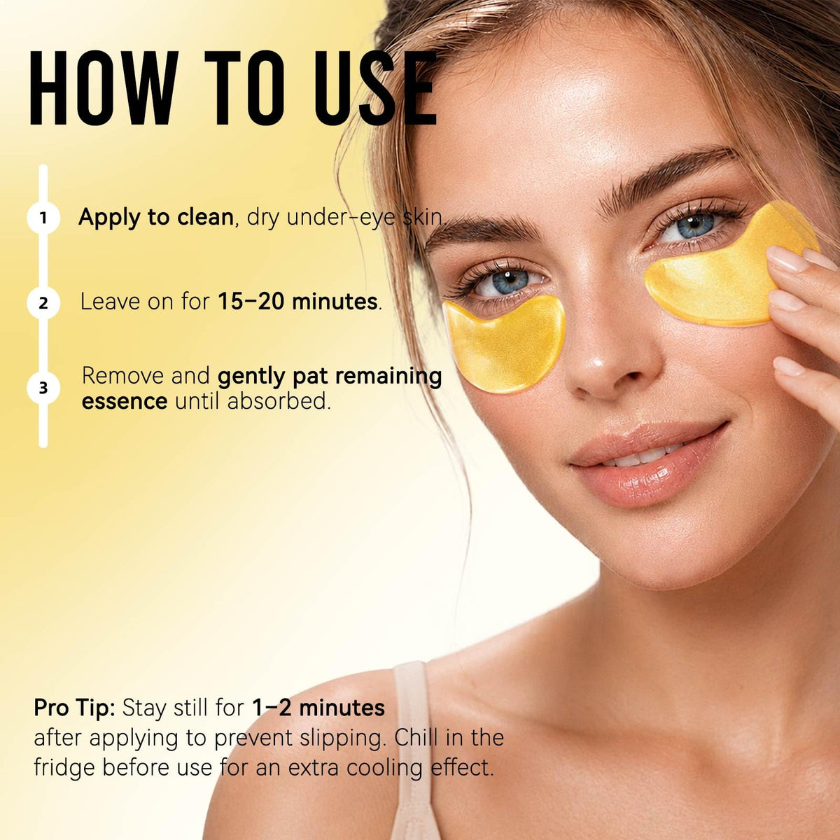 AILEORY eye patches displayed on a bathroom counter
